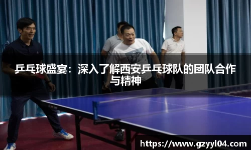 乒乓球盛宴：深入了解西安乒乓球队的团队合作与精神
